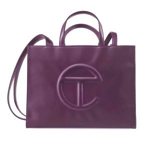 Telfar Medium Eggplant Shopping Bag